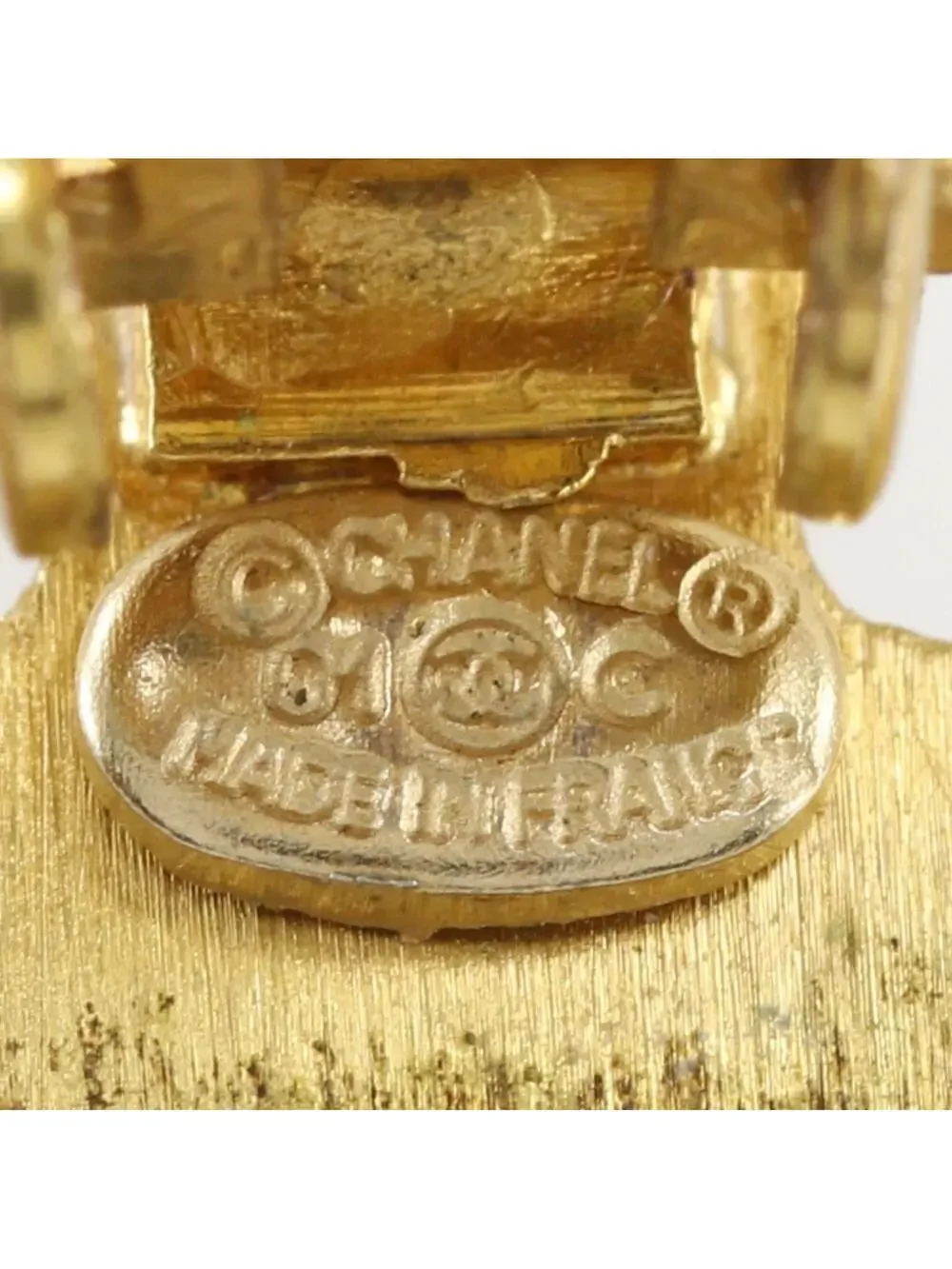 Chanel Cc Logo Clover Clip-On Earrings #327494C62B